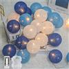 Ciskotu Ghirlanda Luminosa Cameretta Batteria - 20 LED Catena Luminosa Interno conTelecomando, per Decorazione Della Luce Notturna Interna, Come Natale, Matrimonio, Festa, Stanza, Tenda (Blu)