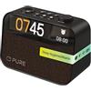 Pure Moment Sveglia da Comodino e Ufficio (Radio Digitale DAB+/FM, Bluetooth, Macchina del Rumore Bianco, Aiuto per il Sonno, Luce Sveglia, Luce Notturna, Display Dimmerabile) Nero