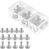 NEEWER 15pz Viti 1/4 con Custodie, Viti di 3 Misure con Intaglio 1/4 -20 in Acciaio Inossidabile per Fotocamera Treppiede Vite di Ricambio per Montaggio a Sgancio Rapido, per Uso Prolungato, UA026