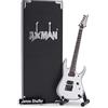 AXMAN James Shaffer - Replica per chitarra in miniatura - Regali musicali - Ornamentale fatto a mano in scala 1/4 - Scatola di esposizione, targhetta con nome e supporto per chitarra in miniatura inclusi