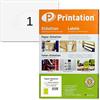 Printation Etichette per spedizione, formato A5, 210 x 148 mm, 50 etichette autoadesive, 210 x 148 cm su 50 fogli DIN A5, etichette DHL, autoadesive, per pacchetti, 6135 8690