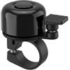 Grenhaven Campanello per bicicletta da strada e mountain bike, monopattino BMX, per bambini e adulti, suono potente, piccolo clacson in alluminio, per manubrio da 1,98 a 2,4 cm, colore: nero