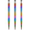 Mission Darts Punte per freccette con punta in acciaio, lisce e lisce da 30 mm, colore arcobaleno (#_1xX2443)