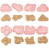 Honicemar Set di Formine per Biscotti a Forma di Veicolo 3D Tagliabiscotti Plastica Stampi, Forme Biscotto per Trasporto Auto 8 Pezzi Formine Biscotti per Decorare Biscotto Dolci Torta