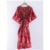 Fatto a mano Kaftan Maxi In Seta Crepe Fatta A Mano Boho Abito Etnico Kimono Tunica Lounge