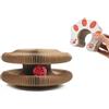 Coogime Tiragraffi per gatti, in cartone magico per gatti, 2 in 1, con campanella, pieghevole e conveniente, resistente