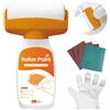 CLIUNT Wall Repair Roller Paint, 500g Pittura Rullo Per Riparazione Pareti con Guanti e carta vetrata, Roller Paint Bianco per Riparazione Muri, 2-In-1 Wall Repair Paints