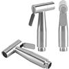 Zerodis Bidet Spruzzo Acciaio Inox Kit Sprayer Portatile per WC Doccia Igienica Accessorio Pulizia Intima Tenuto Mano Bagno Facile Installazione