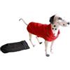 Fashion Dog Cappotto in pile : Colore - Rosso, Taglia - 33