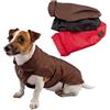 Fashion Dog Cappotto impermeabile foderato : Colore - Rosso, Taglia - 33