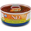 Farmina N&D Pumpkin feline adult (zucca cinghiale e mela) : Formato - 70gr.