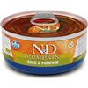 Farmina N&D Pumpkin feline adult (zucca e anatra) : Formato - 70gr.