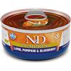 Farmina N&D Pumpkin feline adult (zucca agnello e mirtilli) : Formato - 70gr.
