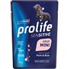 Prolife Sensitive Mini Umido (Maiale e Riso) : Formato - 100gr.