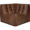 Ethnicraft - Sedia d'angolo N701 - Marrone - Schiuma PU ad alta densità - Designer Jacques Deneef