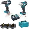 Makita KIT DLX2359TJ1 (DHP484+DTW300+3 BATTERIE+CARICABATTERIE+VALIGETTA)