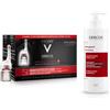 Vichy Dercos DT Shampoo Energizzante 400 ml + Vichy Dercos Aminexil trattamento anticaduta uomo 42 fiale 42 x 6 ml