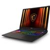 MSI Vector 16 HX AI A2XWHG-082IT Intel Core Ultra 7 255HX Computer portatile 40,6 cm (16'') Quad HD+ 16 GB DDR5-SDRAM 1 TB SSD NVIDIA GeForce RTX 5070 Ti