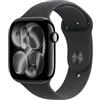 Apple Watch Series 11 GPS 46mm Cassa Alluminio Jet Black con Sport Band Nero S/M