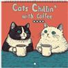 Dranng Calendario Gatti 2025,calendario 2025 Gatto Da Muro, Calendario Da 12 Mesi Con Design Gatto Da Appendere, Gatti Da Caffè Da Parete Per Soggiorno, Camera Da Letto, Cucina