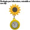Orologio da infermiere girasole