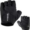 GYMGEARS Guanti da allenamento per donne e uomini - Guanti fitness per allenamenti di forza, bodybuilding, sollevamento pesi e Crossfit - Guanti da allenamento Unisex (S: 18-20 cm, nero)
