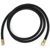 Yosoo Health Gear Tubo per Gas Inerte, Dado per Tubo del Gas in Gomma, Ottone, 1/4 di Pollice, Ad Alta flessibilità, per Aria Compressa, Unione di Saldatura per Azoto, CO2, Aria, Aria (2 m/6,6