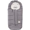 Nuvita Moovo by Nuvita 9605 Junior Cuccioli | Sacco Universale per Passeggino con Animaletti | Perfetto per Bambini da 6 a 36 Mesi (100 cm) | Resistente al Freddo fino a -13°C | Grigio Chiaro