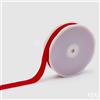 EDG Enzo De Gasperi Nastro Velluto Natalizio H 25 Mm L 10 Mt Rosso