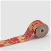 EDG Enzo De Gasperi Nastro Pini Natalizi H 6,5 Cm L 10 Mt Rosso Oro
