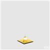 EDG Enzo De Gasperi Base Specchio Quadrata 12 x 12 Cm Gold
