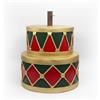 Preziosa Home Base Albero Natale Decorativo Tamburo Sovrapposto Poliresina 50 x 50 x 45 Cm