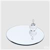 EDG Enzo De Gasperi Base Specchio Rotondo D 25 Cm Silver Vetro