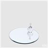 EDG Enzo De Gasperi Base Specchio Rotondo D 20 Cm Silver Vetro