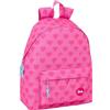 safta BARBIE CUORI - Day Pack per bambini, zaino per bambini, qualità e massima resistenza, comodo e versatile, 33 x 15 x 42 cm, Rosa, M, Casual