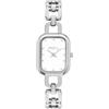 Breil, Collezione Bon Ton, Orologio Donna Solo Tempo in Acciaio Lucido, Cassa Squadrata e Quadrante con Cristalli, Chiusura A Gioielleria, Cassa 22 x 28 mm