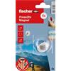 fischer Press2Fix, gancio magnetico, fissaggio su cartongesso e legno morbido, confezione da 4
