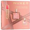 Nuxe Cofanetto Infiniment Glow en Rose Olio Florale Oro 50 ml + Olio florale 10 ml + Gloss Volumizzante labbra
