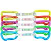 Kong Trapper Anniversary, Set 5 Rinvii da Arrampicata in Alluminio, Moschettoni Keylock, Multicolore, 115g, per Falesia e Palestra, Made in Italy, EN 12275