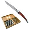 LAGUIOLE 22 cm - Coltello Bistecca In Scatola Regalo In Acciaio Inox - Pakkawood - Set 6 Pz