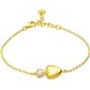 ALFIERI & ST. JOHN 925 Bracciale astra in argento 925 dorato con triangoli e zirconi bianchi