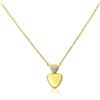 ALFIERI & ST. JOHN 925 Collana astra in argento 925 dorato con pendente triangoli con zirconi bianchi