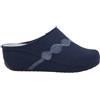 Scholl INVERNESS STRASS WEDGE WOOL+SUEDE PANTOFOLA WOMAN NAVY BLUE 37