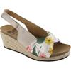 Scholl MINDY SUEDE+TEXTILE WOMENS BONE/FLOWER FANTASY 39
