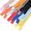 ftiemlovde 10 Colore 5mm Cerniere Lampo Lunghezze，#5 Colorato Zip Cerniera Rinforzata Nero Bianco Azzurro Rosso Rosa Arancione Giallo Marrone Grigio 40cm Lunghezza (10 pezzi)