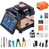 VEVOR Giuntatrice a Fusione di Fibra 4 Motori con Allineamento Nucleo, Giunzione 6s e Riscaldamento 13s, Macchina Giuntatrice per Fibra con Touch Screen 12,7 cm, Batteria 7800 mAh per SM MM DS NZDS