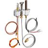 VEVOR Gruppo Pilota a Gas, OE 4021-732, per Camino 25660, Ricambio per Accensione a Gas Naturale con Tubo Pilota, Termocoppia, Termopila, Cavi, Compatibile con i Modelli Heatilator