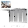 VEVOR Finestra Girevole per Camion di Cibo, 1346 x 838 mm Girevole Finestra di Servizio per Rimorchio Alimentare con Apertura di 85° e 4 Finestre Scorrevoli, per Concessioni per Stand