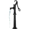 VEVOR Pompa Manuale per Pozzo, Sollevamento Massimo di 6 m, Pompa Manuale per Acqua in Ghisa Antica, con Base Rialzata e Attacco NPT, Vecchio Stile per Giardino Esterno, Stagno, Nero