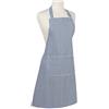 Now Designs Basic Cotone Grembiule da Cucina da Chef, Bianco Narrow Stripe Royal Blue